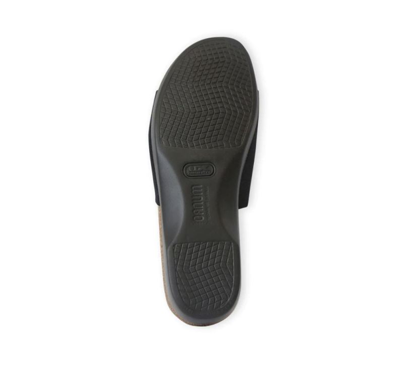 Munro Sandals | Women'S Casita-Black Stretch Fabric | Quick Ship!