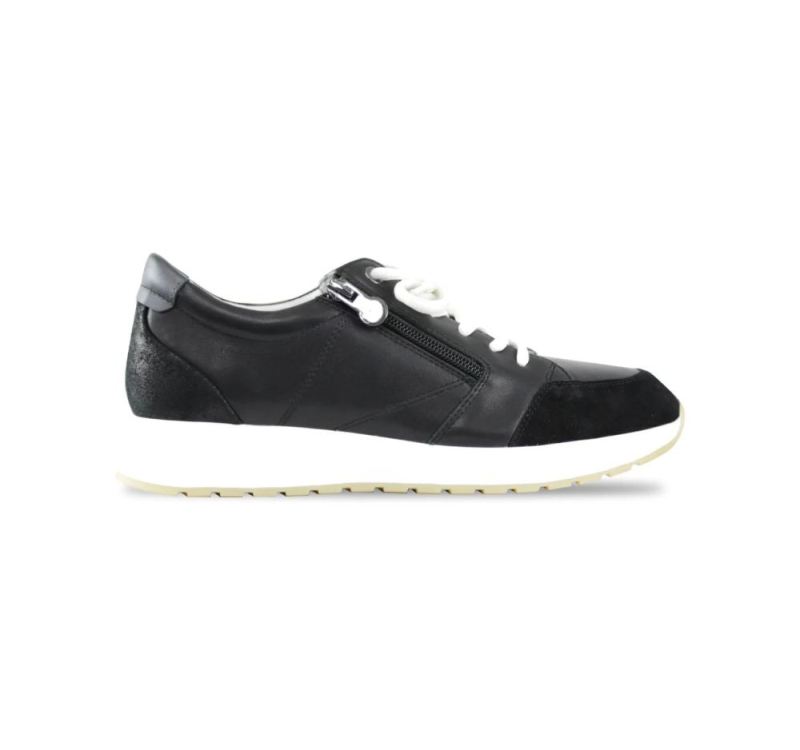 Munro Shoes | Women'S Sutton-Black Calf/Suede Combo | Quick Ship!