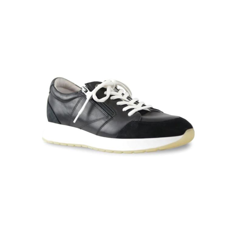 Munro Shoes | Women'S Sutton-Black Calf/Suede Combo | Quick Ship!