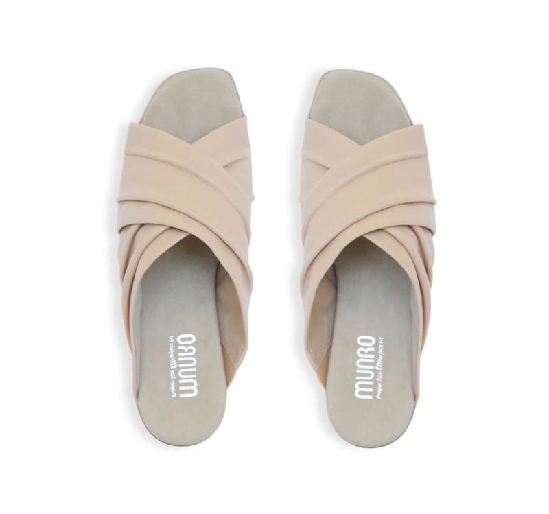 Munro Sandals | Women'S Lee-Camel Lamb | Quick Ship!