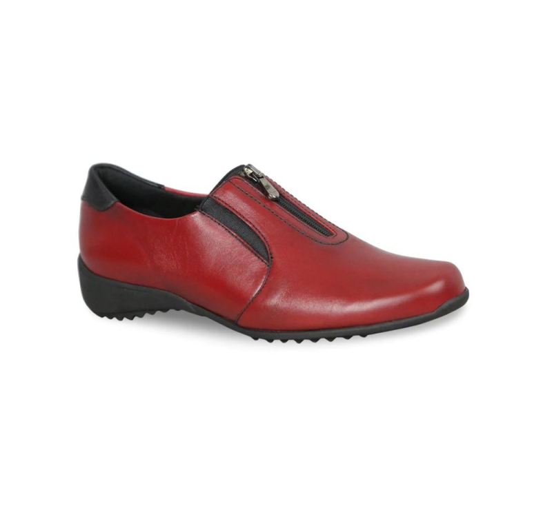 Munro Shoes | Women'S Berkley-Red Leather | Quick Ship!