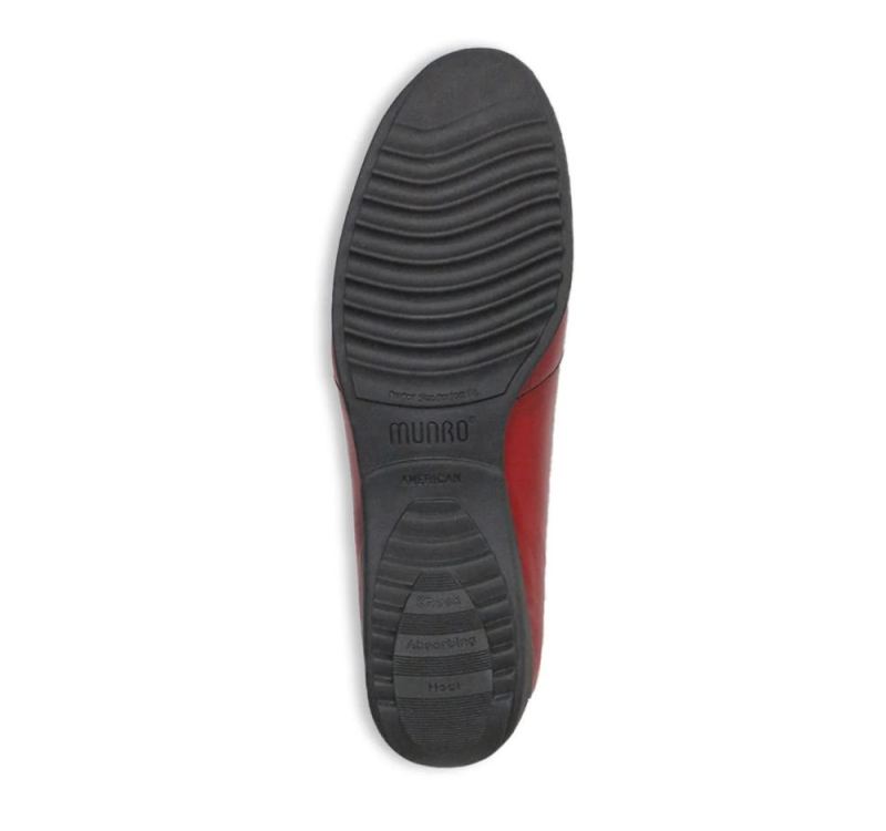 Munro Shoes | Women'S Berkley-Red Leather | Quick Ship!