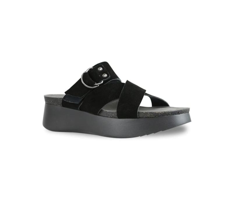 Munro Sandals | Women'S Sofia-Black Suede | Quick Ship!