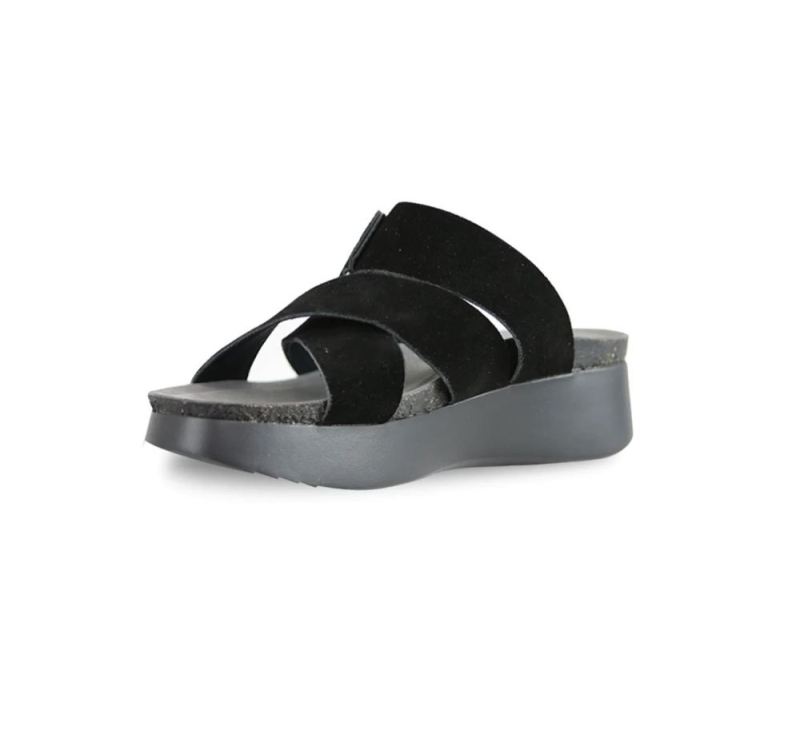 Munro Sandals | Women'S Sofia-Black Suede | Quick Ship!