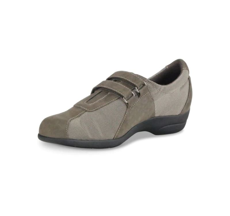 Munro Shoes | Women'S Joliet-Khaki Fabric/Suede | Quick Ship!