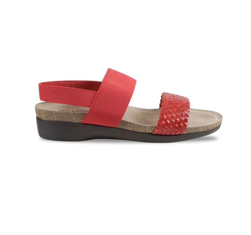 Munro Sandals | Women'S Pisces-Red Woven | Quick Ship!