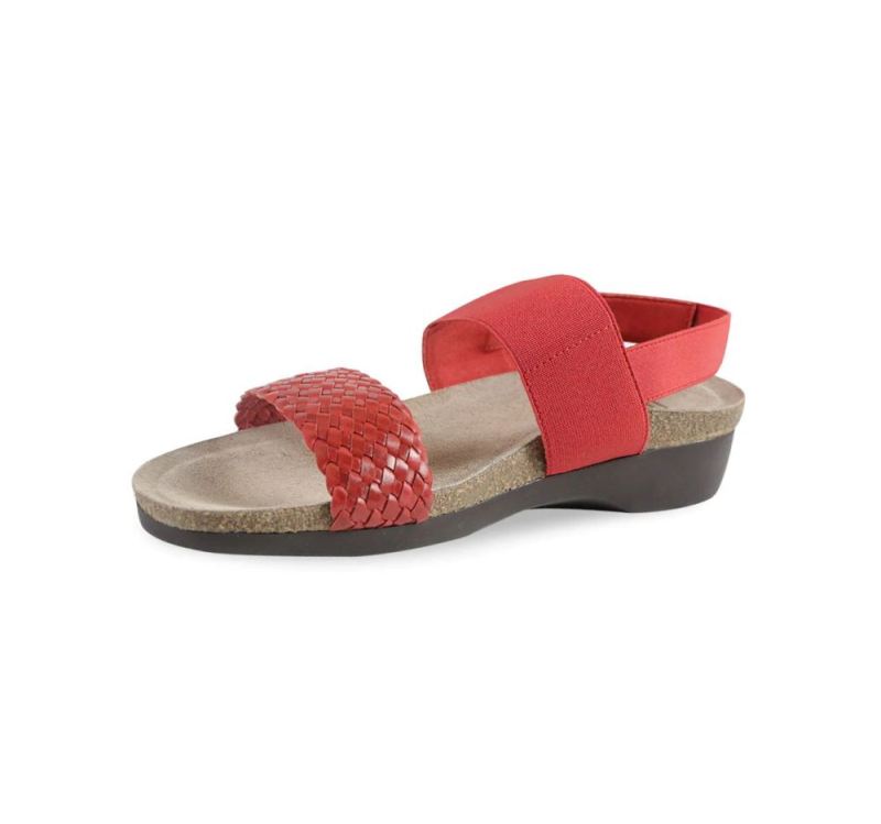 Munro Sandals | Women'S Pisces-Red Woven | Quick Ship!