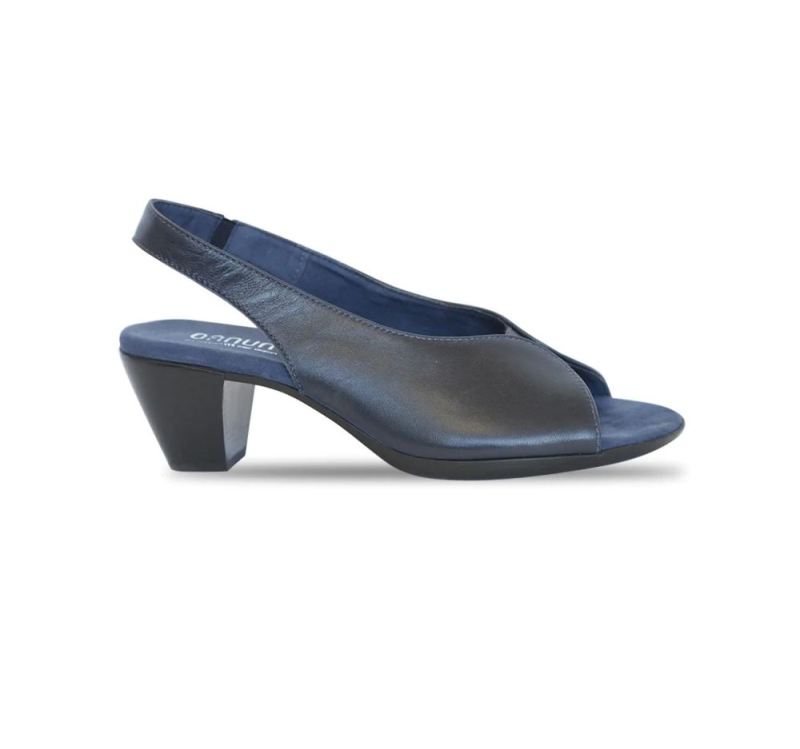 Munro Sandals | Women'S Rochelle-Midnight Navy Leather | Quick Ship!