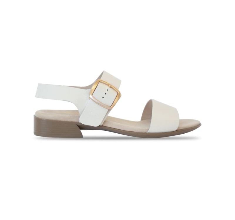 Munro Sandals | Women'S Cleo-Cream Leather | Quick Ship!