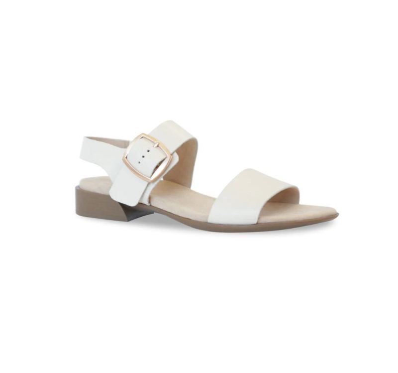 Munro Sandals | Women'S Cleo-Cream Leather | Quick Ship!