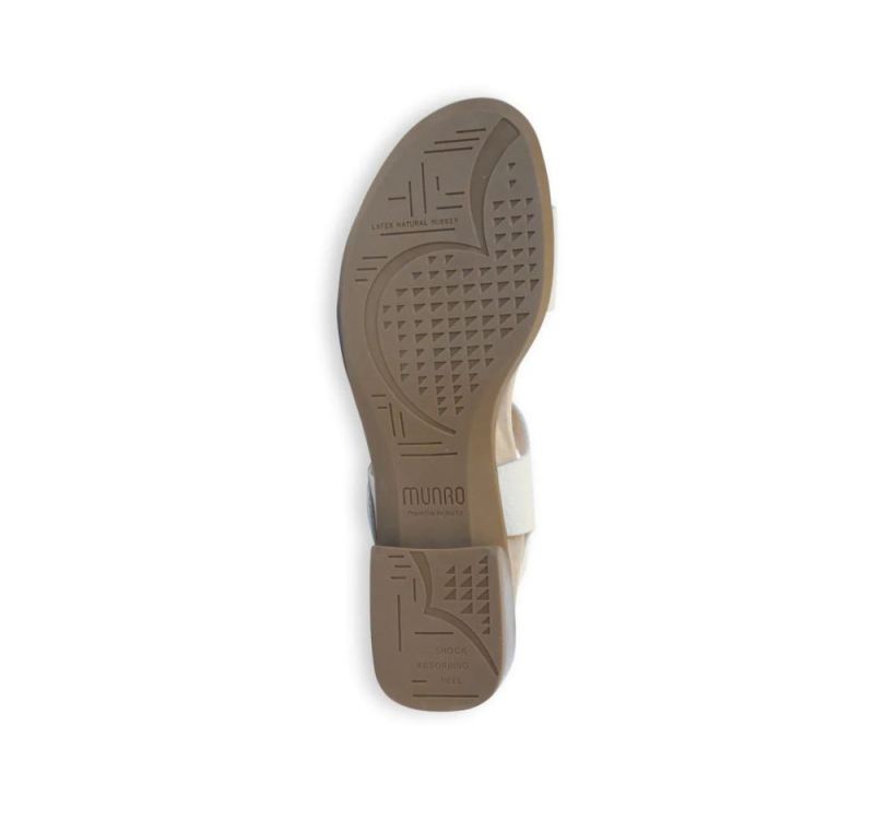 Munro Sandals | Women'S Cleo-Cream Leather | Quick Ship!