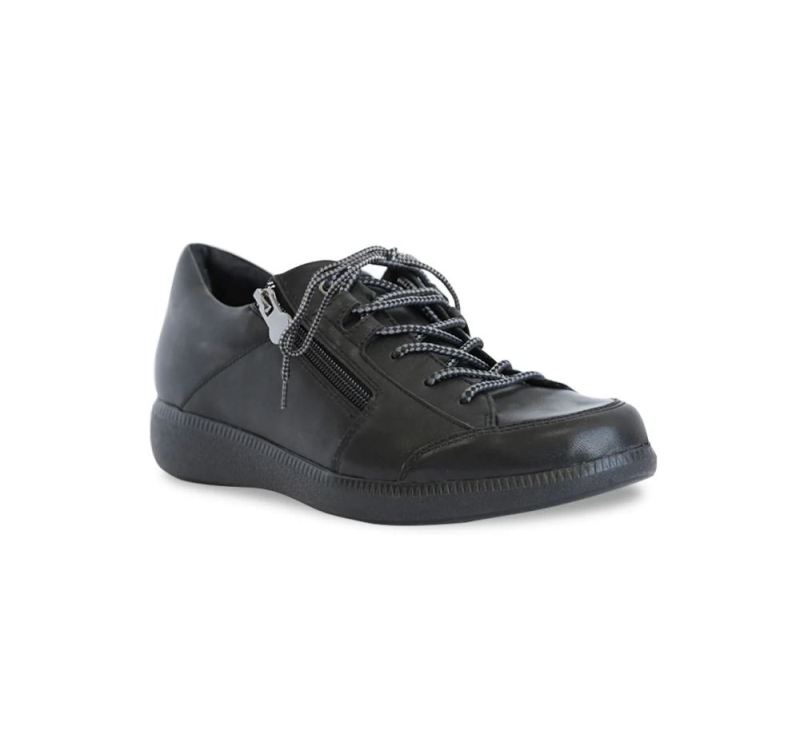 Munro Shoes | Women'S Portia-Black Tumbled Leather | Quick Ship!