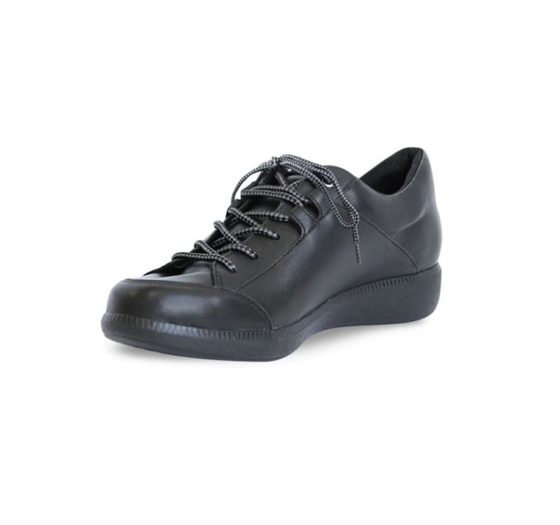 Munro Shoes | Women'S Portia-Black Tumbled Leather | Quick Ship!