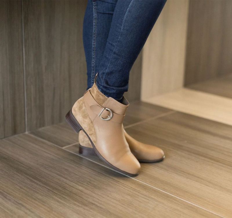 Munro Boots | Women'S Chestnut-Taupe/ Sesame Combo | Quick Ship!