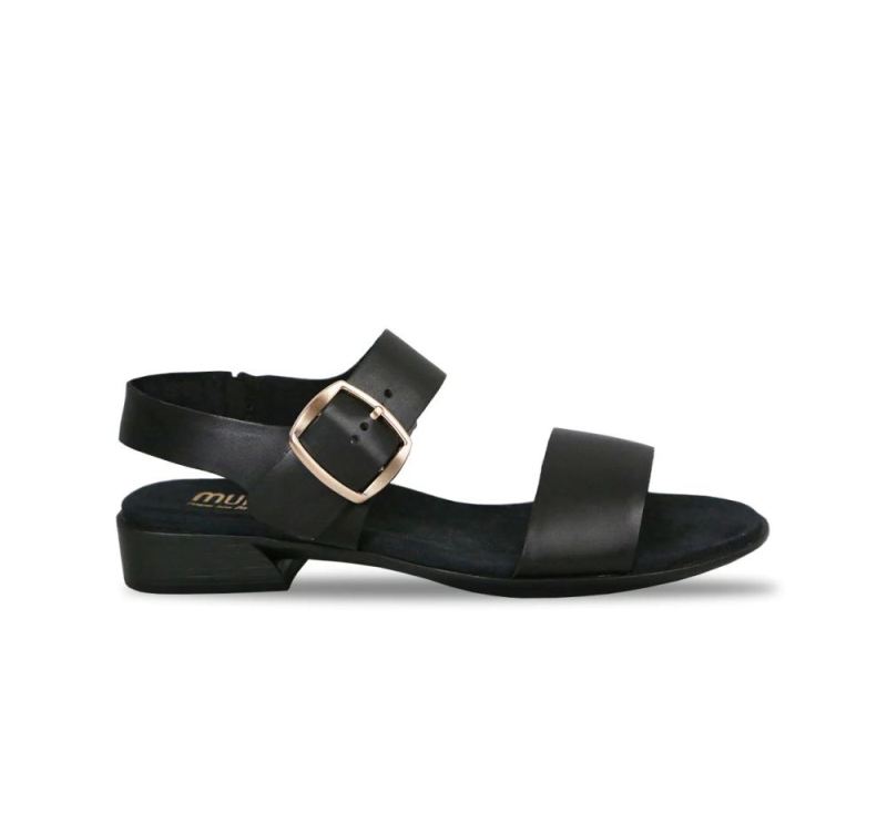 Munro Sandals | Women'S Cleo-Black Leather | Quick Ship!