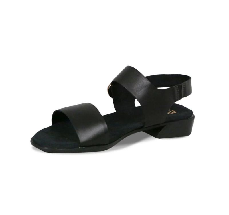 Munro Sandals | Women'S Cleo-Black Leather | Quick Ship!