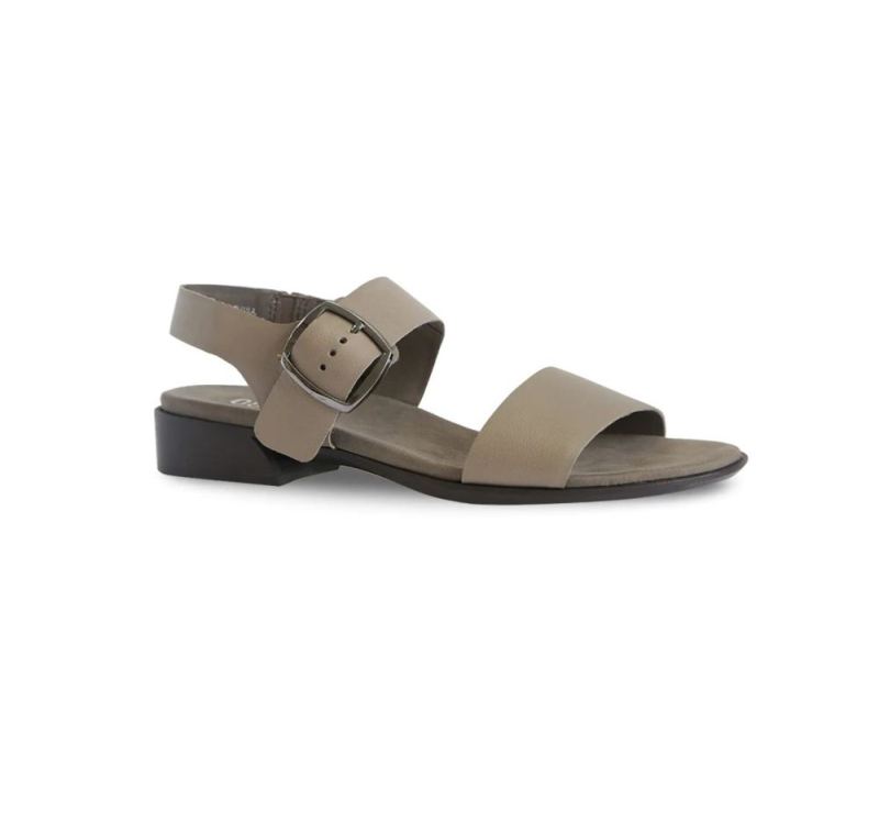 Munro Sandals | Women'S Cleo-Vintage Khaki Leather | Quick Ship!