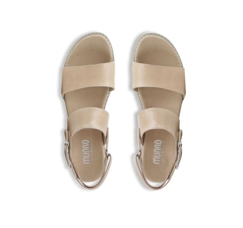 Munro Sandals | Women'S Teagan-Blush Leather | Quick Ship!