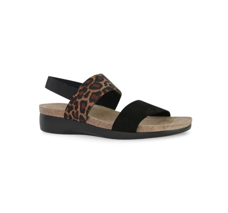 Munro Sandals | Women'S Pisces-Leopard Stretch | Quick Ship!