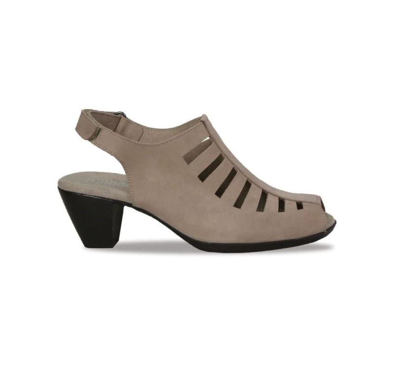 Munro Sandals | Women'S Abby-Taupe Nubuck | Quick Ship!