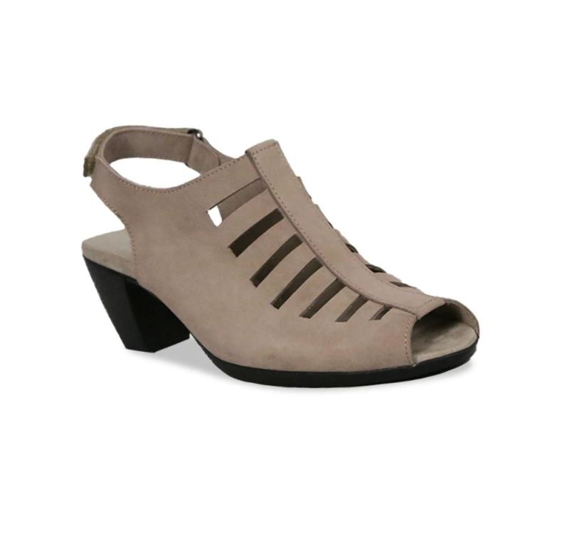 Munro Sandals | Women'S Abby-Taupe Nubuck | Quick Ship!