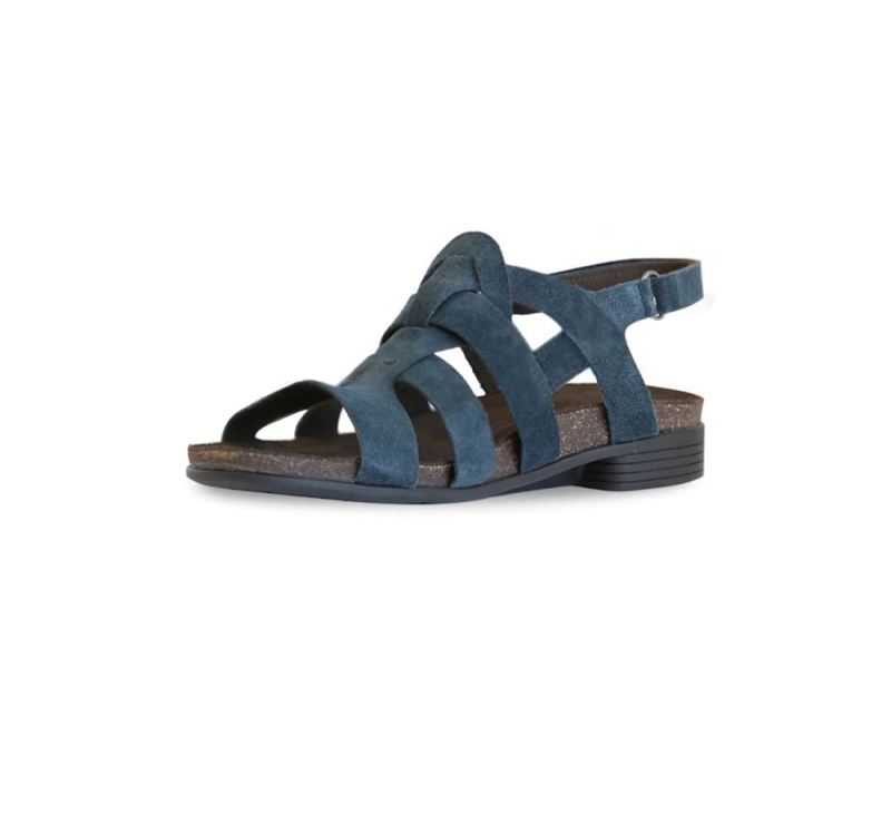 Munro Sandals | Women'S Corine-Blue Suede | Quick Ship!