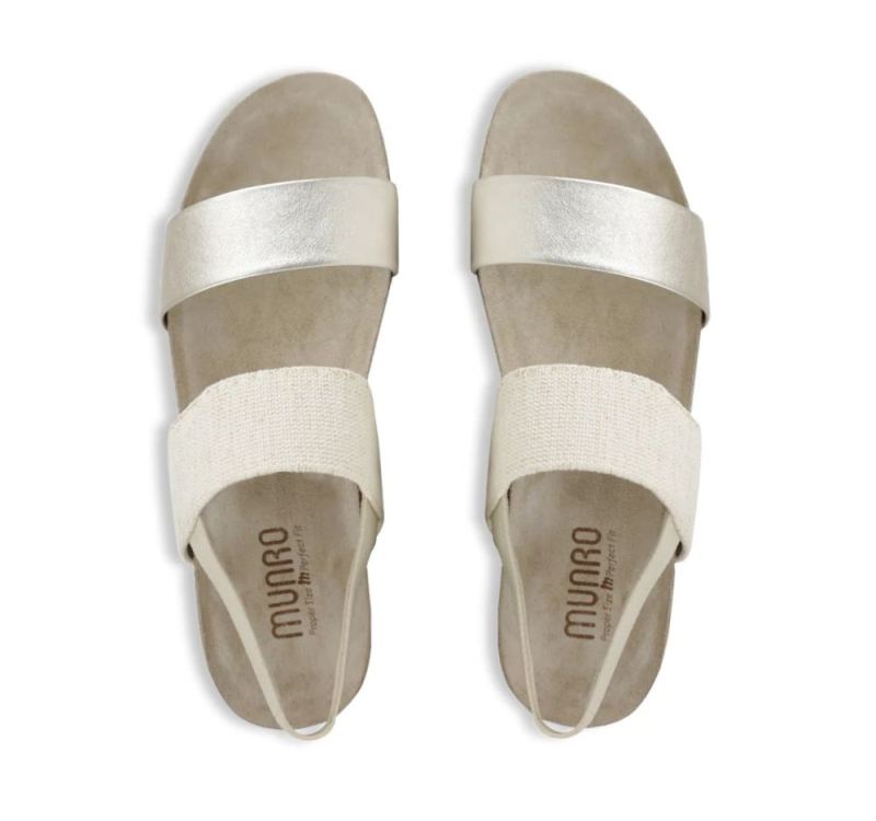 Munro Sandals | Women'S Pisces-Gold Leather | Quick Ship!