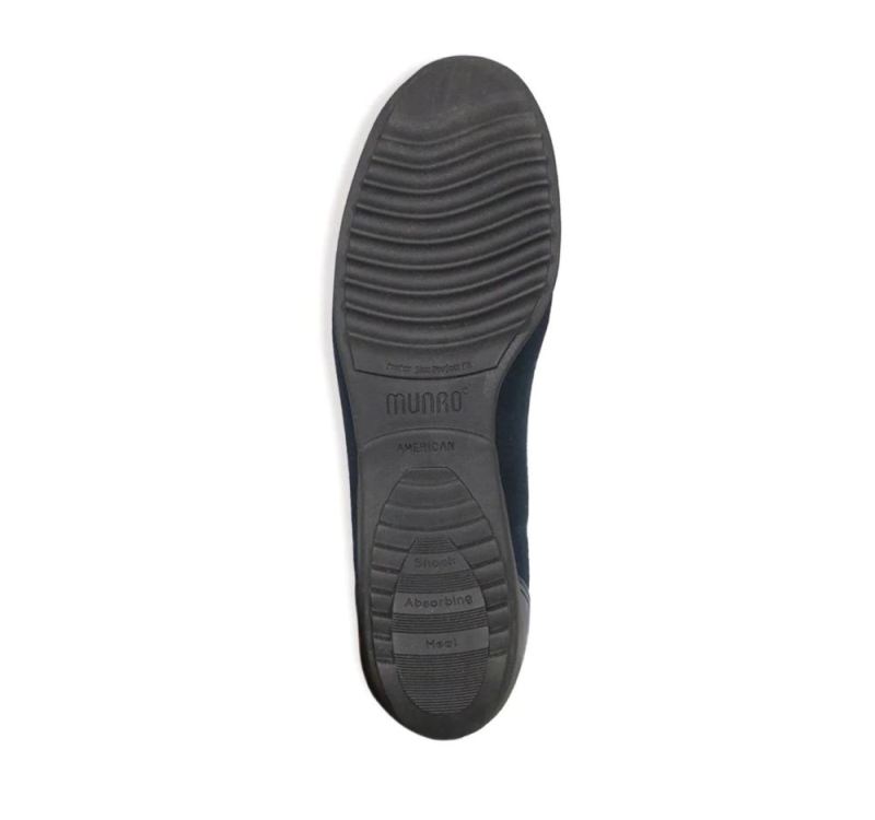 Munro Shoes | Women'S Traveler-Navy Stretch Fabric | Quick Ship!