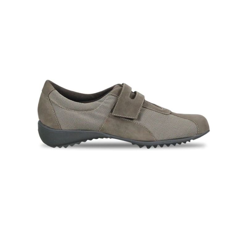 Munro Shoes | Women'S Joliet Ii-Khaki Fabric/ Suede | Quick Ship!