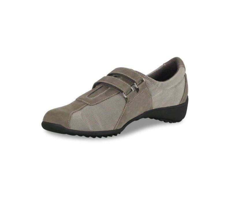 Munro Shoes | Women'S Joliet Ii-Khaki Fabric/ Suede | Quick Ship!