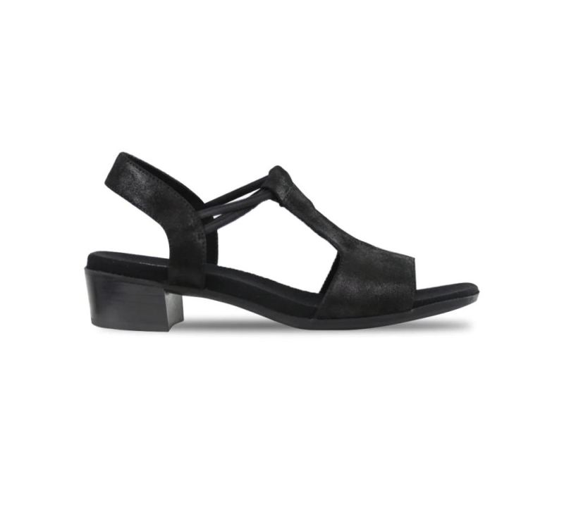 Munro Sandals | Women'S Susan-Nero Stardust | Quick Ship!