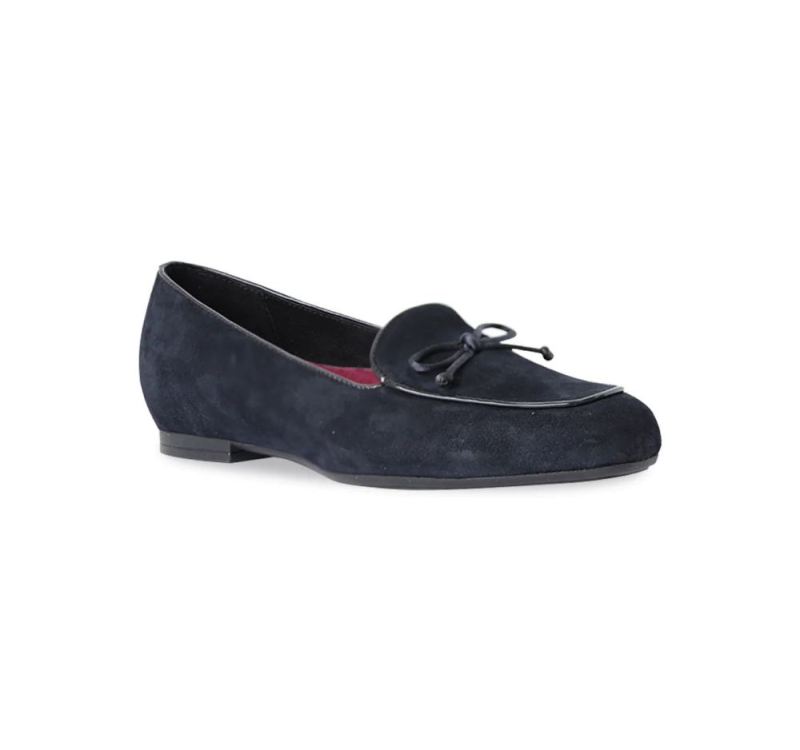 Munro Shoes | Women'S Rossa-Navy Suede W/Suede Plug | Quick Ship!