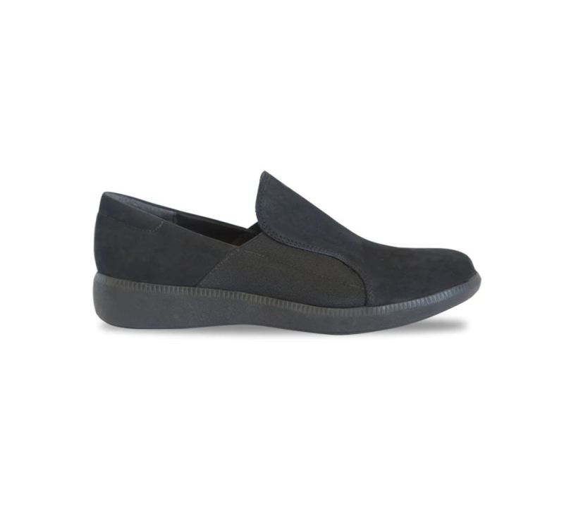 Munro Shoes | Women'S Clay-Black Nubuck | Quick Ship!