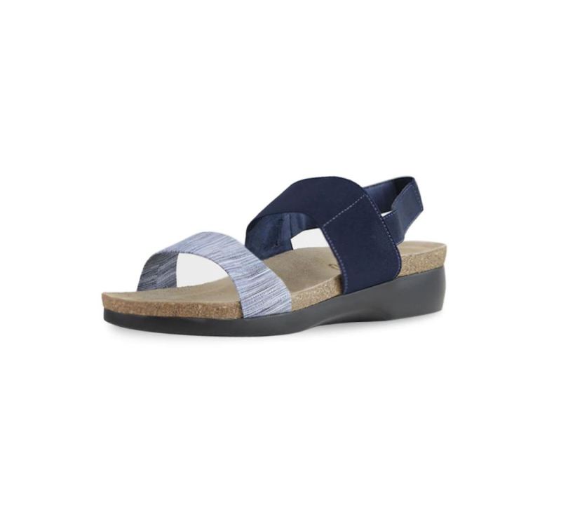 Munro Sandals | Women'S Pisces-Blue/Black Combo | Quick Ship!