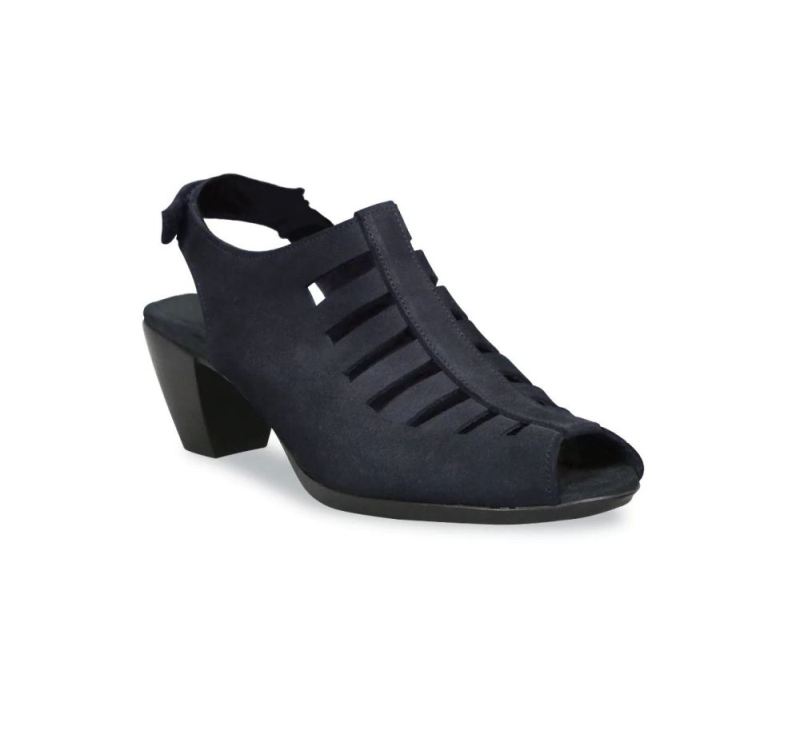 Munro Sandals | Women'S Abby-Navy Nubuck | Quick Ship!