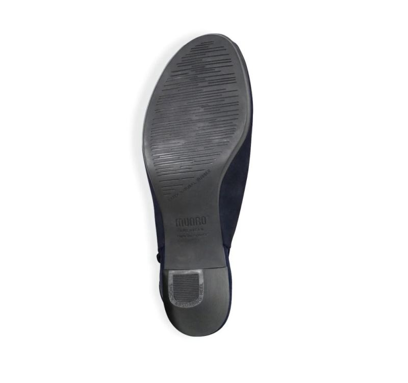 Munro Sandals | Women'S Abby-Navy Nubuck | Quick Ship!