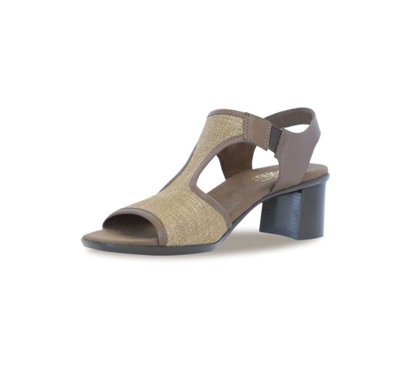 Munro Sandals | Women'S Wallis-Brown Fabric Combo | Quick Ship!