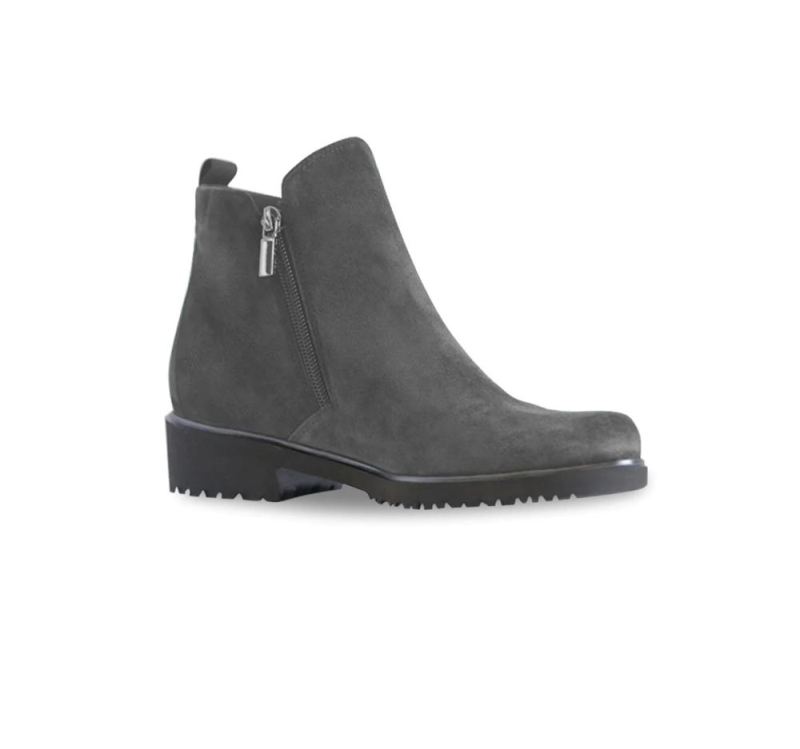 Munro Boots | Women'S Rourke-Charcoal Suede | Quick Ship!