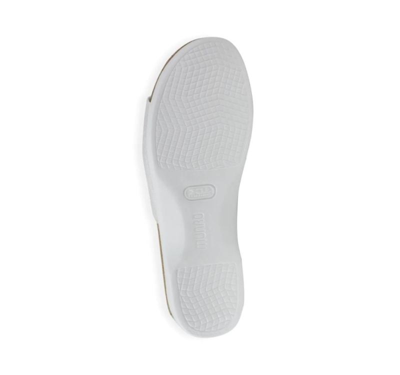 Munro Sandals | Women'S Casita-White Shimmer Fabric | Quick Ship!