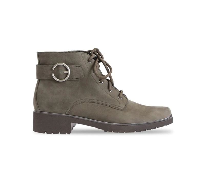 Munro Boots | Women'S Bradley Ii-Moss Green Nubuck | Quick Ship!