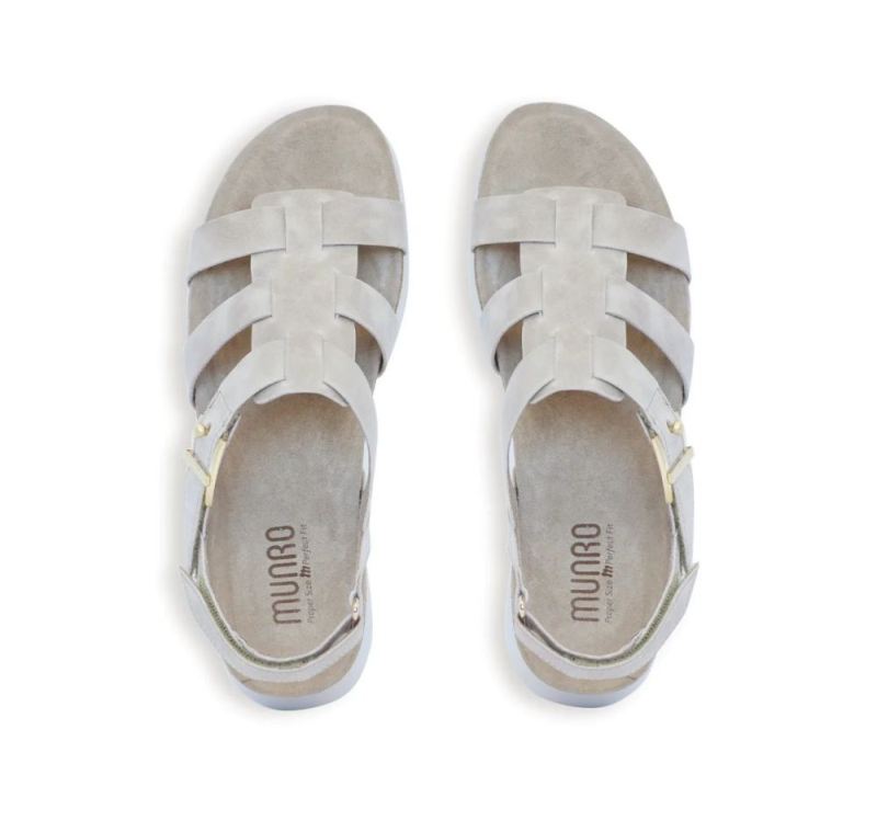 Munro Sandals | Women'S Flynn-Distressed Taupe | Quick Ship!