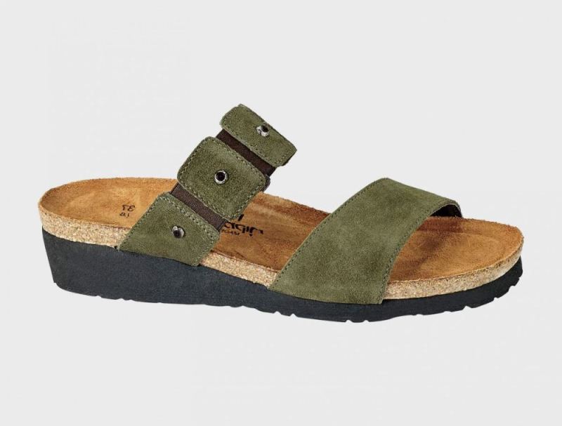 Naot | Scarlett-Oily Olive Suede