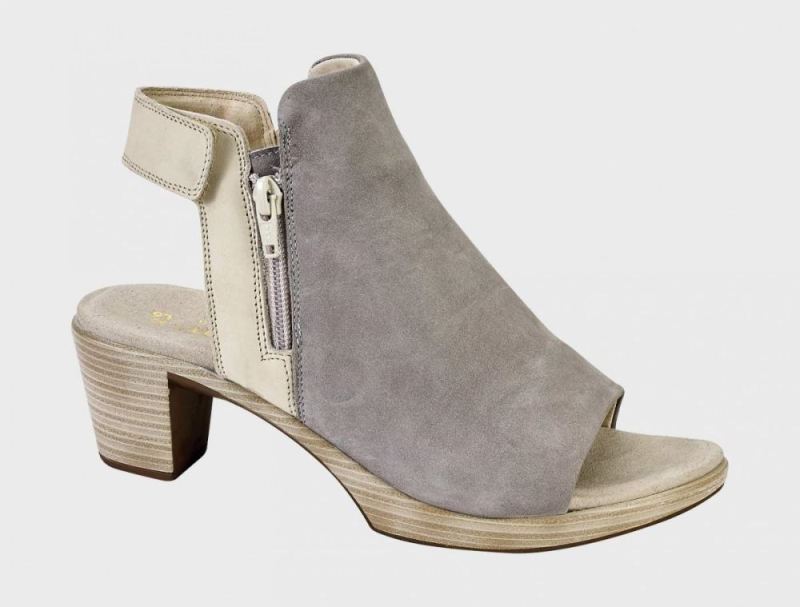 Naot | Favorite-Light Gray Nubuck / Beige Nubuck