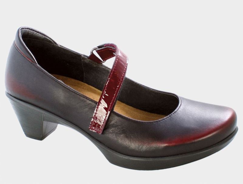 Naot | Muse-Volcanic Red / Beet Red Patent Leather