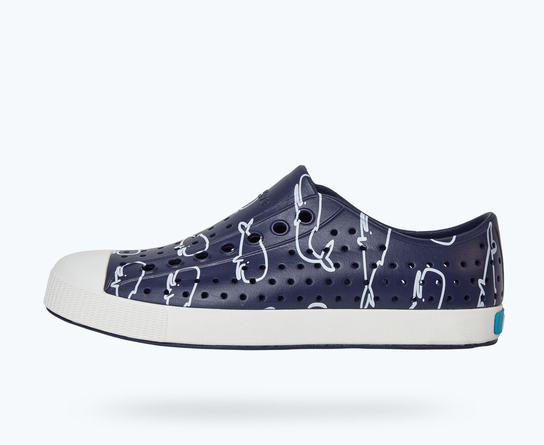 Native Shoes Women's Jefferson Print - Regatta Blue/ Shell White/ Nantucket ACK