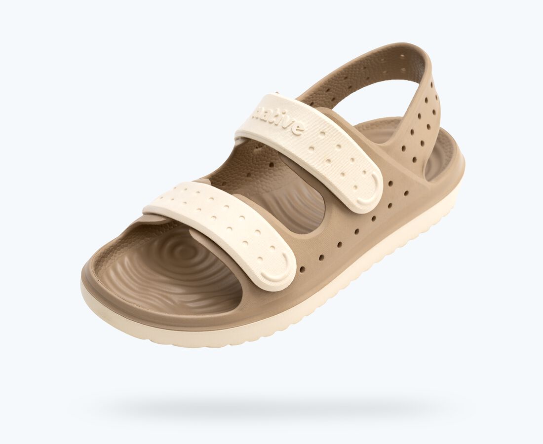 Native Shoes Chase Big Kids - Flax Tan/ Bone White