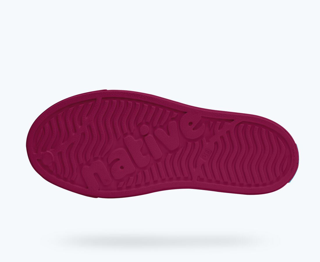 Native Shoes Jefferson Cozy Big Kids - Balos Pink/ Root Red/ Bone White