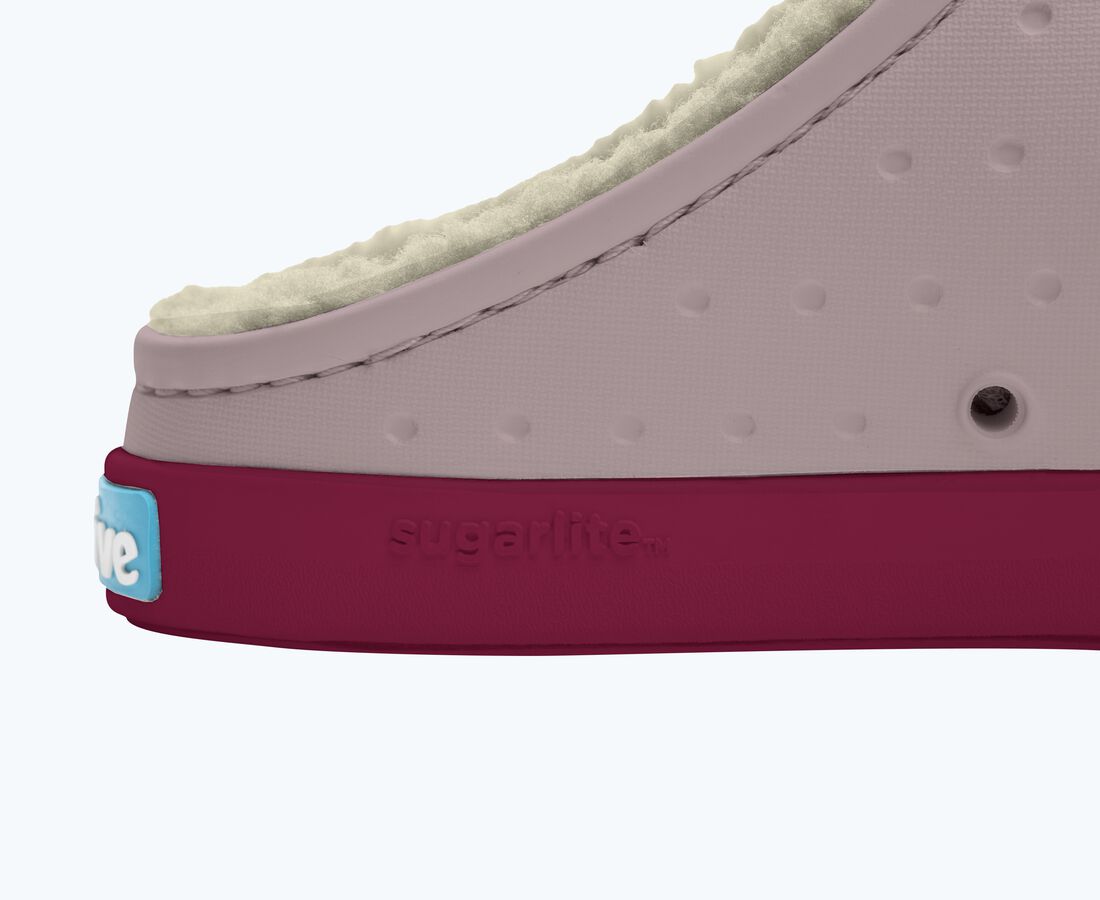 Native Shoes Jefferson Cozy Big Kids - Balos Pink/ Root Red/ Bone White