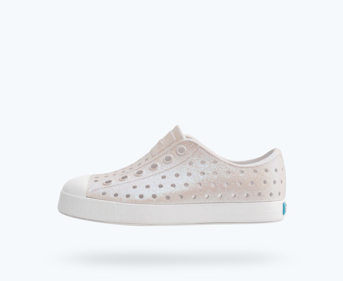 Native Shoes Jefferson Bio-Bling&trade; Child - Shell White Bling/ Shell White