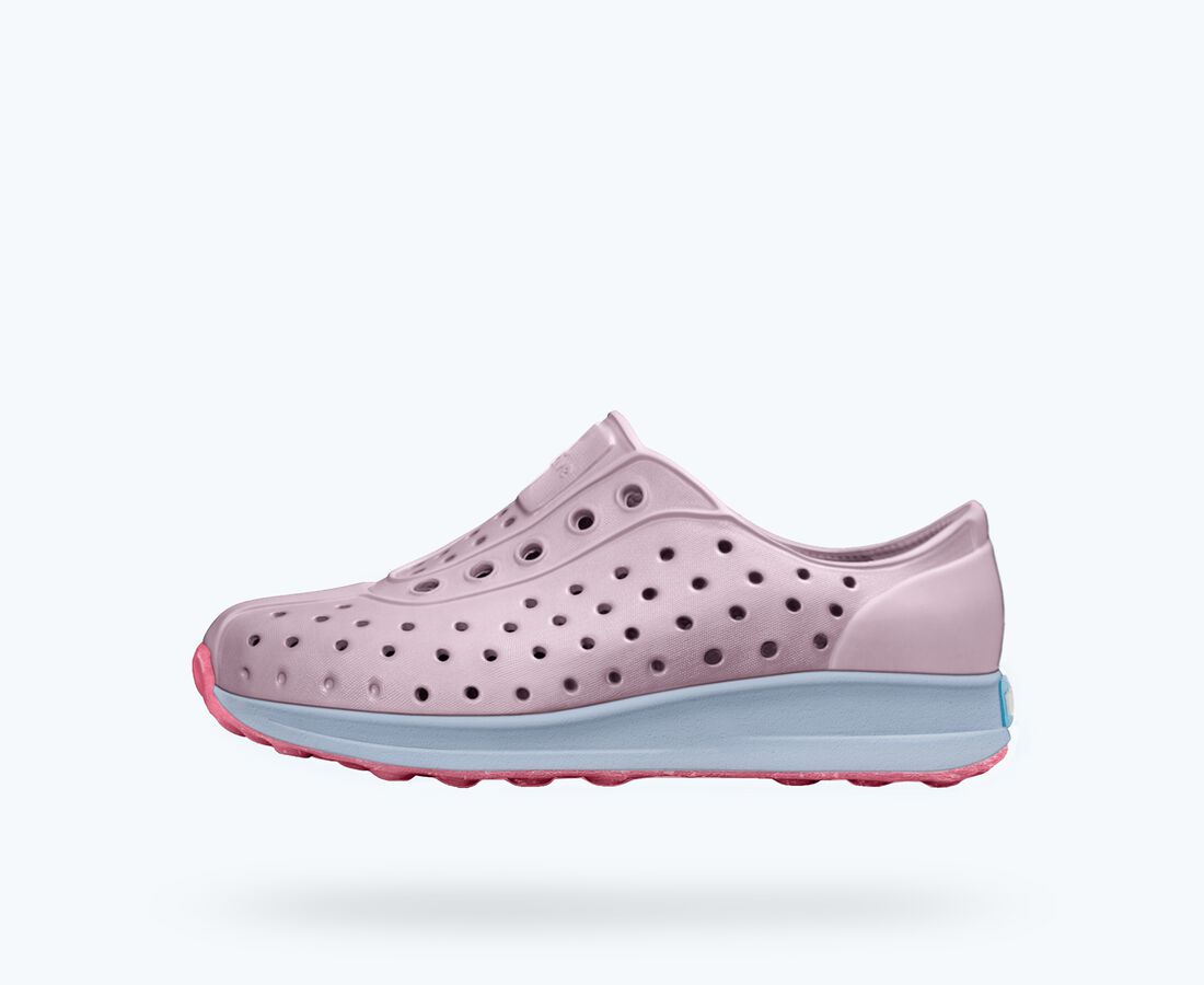 Native Shoes Robbie Child - Barely Pink/ Skyway Blue/ Clover Speckle Rubber